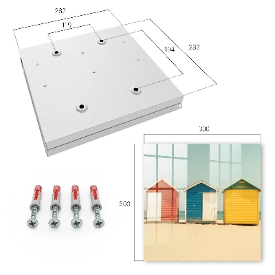 Sleutelkastje binnen Kleurrijke huizen