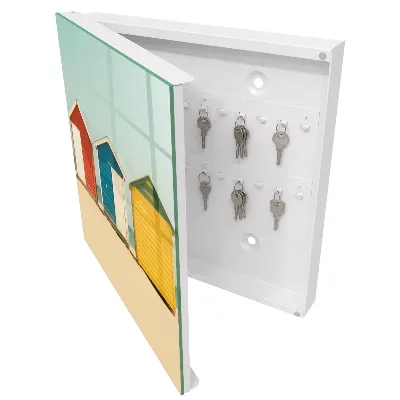 Sleutelkastje binnen Kleurrijke huizen