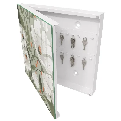 Sleutelkastje hal Beige bloemen