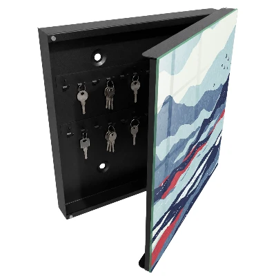 Sleutelkastje binnen Blauwe golven