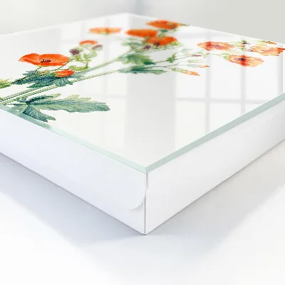 Sleutelkastje binnen Oranje klaprozen