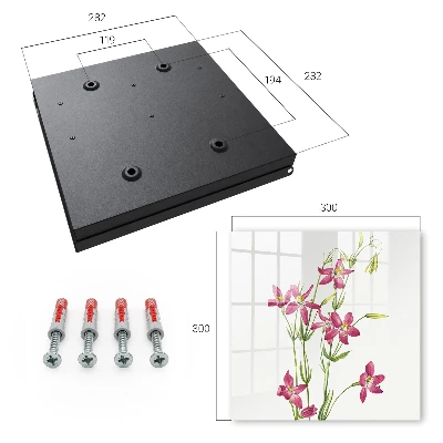 Sleutelkastje hal Roze bloemen