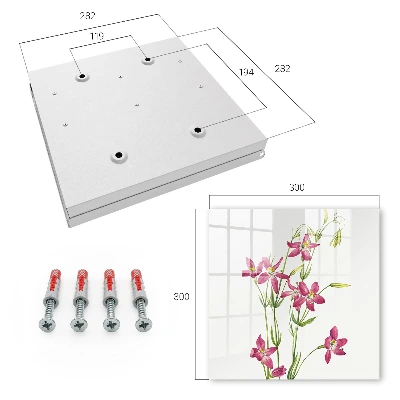 Sleutelkastje hal Roze bloemen