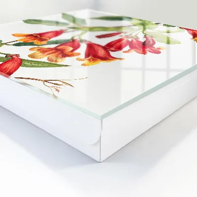 Sleutelkast Rode bloemen