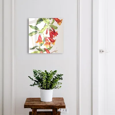 Sleutelkast Rode bloemen