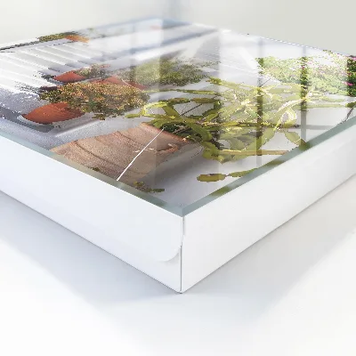 Sleutelkastje hal Trappen met planten