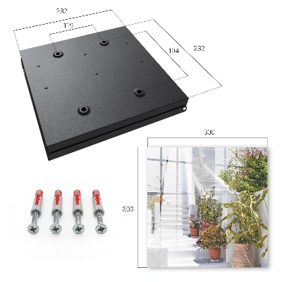 Sleutelkastje hal Trappen met planten