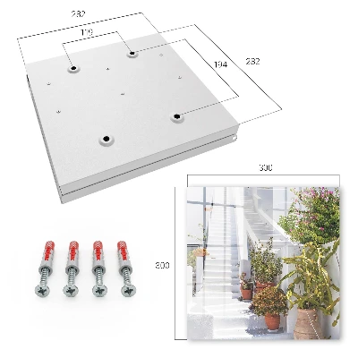 Sleutelkastje hal Trappen met planten