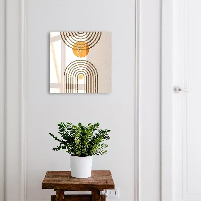 Sleutelkastje binnen Retro geometrie