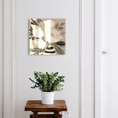 Sleutelkastje binnen Bloemrijk minimalisme