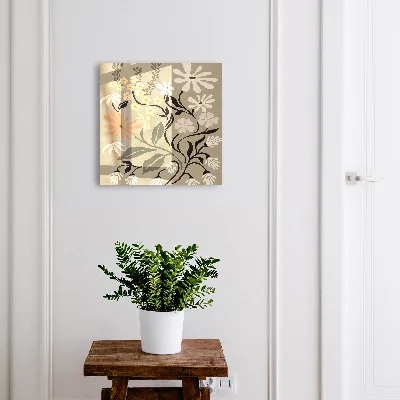 Sleutelkastje hal Bloemenmotief