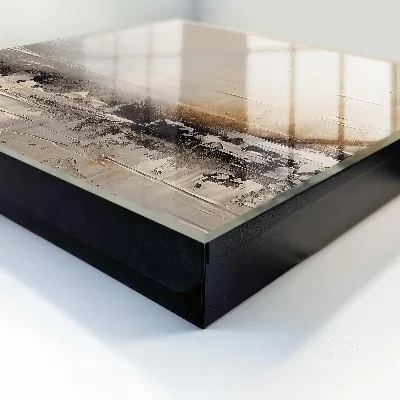 Sleutelkast Abstracte landschapsschilderkunst