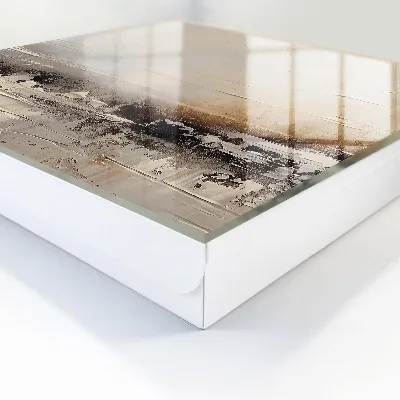 Sleutelkast Abstracte landschapsschilderkunst