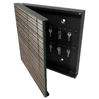 Sleutelkastje binnen Houten planken