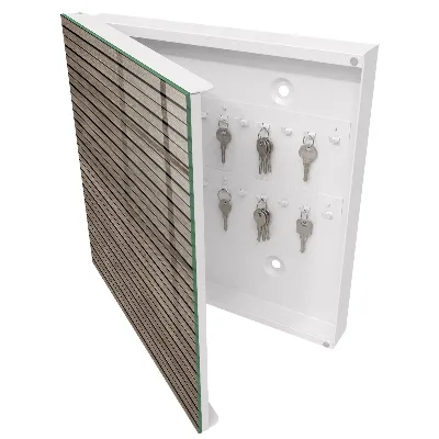 Sleutelkastje binnen Houten planken