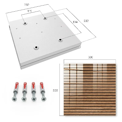 Sleutelkast Houten panelen