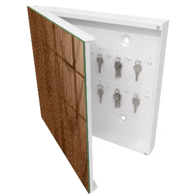 Sleutelkastje binnen Houten draden