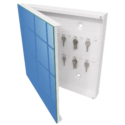 Sleutelkastje binnen Blauwe kleur