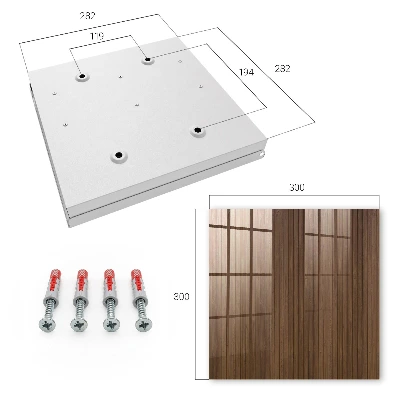 Sleutelkast Houten planken