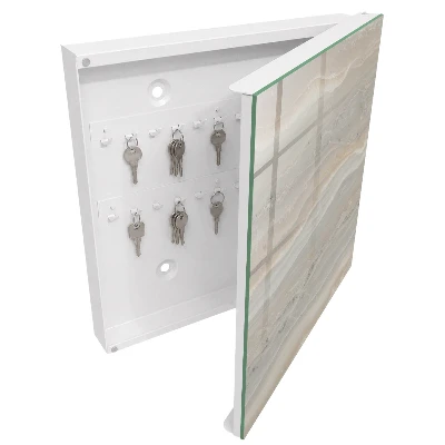 Sleutelkast Beige golven