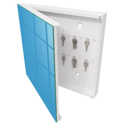 Sleutelkastje binnen Blauw water