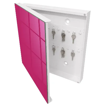 Sleutelkastje hal Intens roze