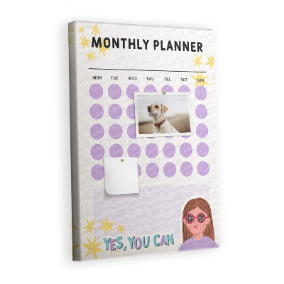 Prikbord Maandelijkse planner