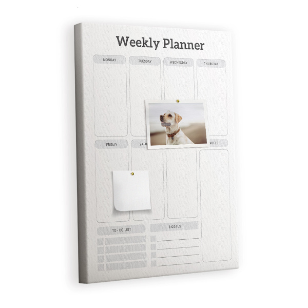 Kurkbord Weekplanner