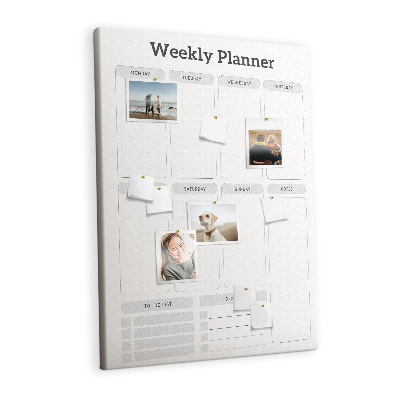 Kurkbord Weekplanner