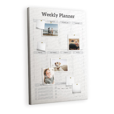 Kurkbord Weekplanner