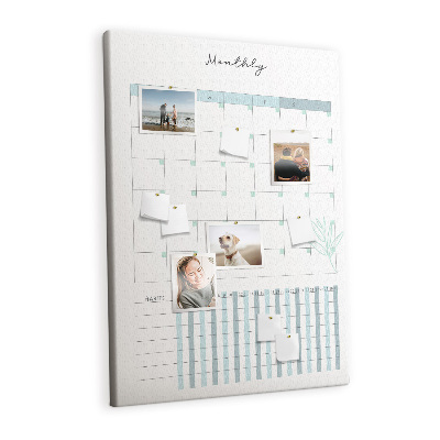 Prikbord Maandelijkse planner