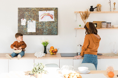 Kurkbord Roest op metaal