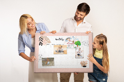 Prikbord Planer met bloemen