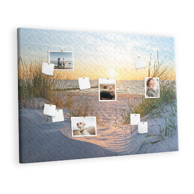 Prikbord Zonsondergang op het strand