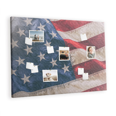 Prikbord Amerikaanse vlag