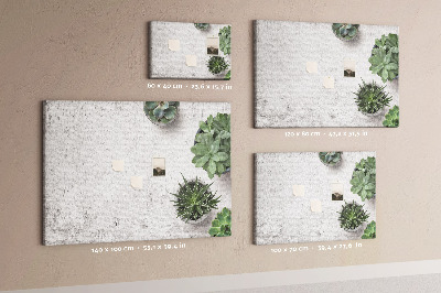 Kurk prikbord Decoratieve planten