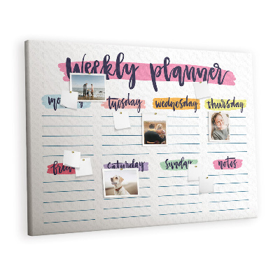 Kurk prikbord Handgeschreven planner