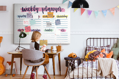 Kurk prikbord Handgeschreven planner