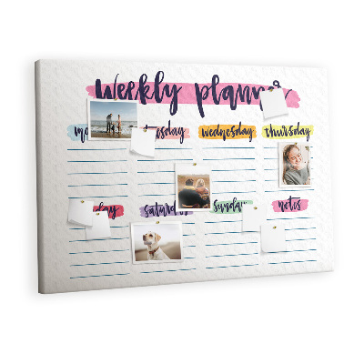 Kurk prikbord Handgeschreven planner