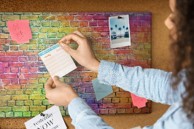 Kurk prikbord Geschilderde muur