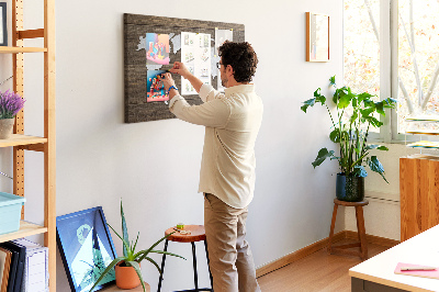 Kurkbord De wereld op de planken