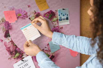 Prikbord Hart van bloemen