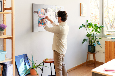 Kurk prikbord Bakstenen kaart van de wereld