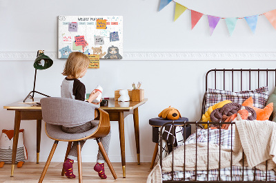 Kurk bedrukken Schema voor kinderen