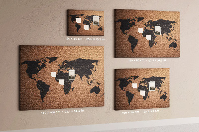 Kurk bedrukken Wereldkaart