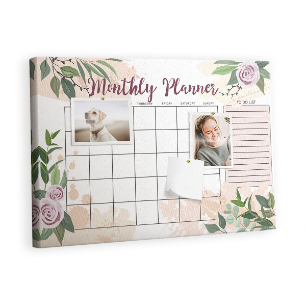 Kurkbord Rose planner