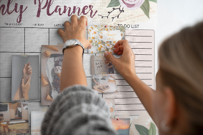 Kurkbord Rose planner