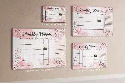 Kurkbord Roze planner