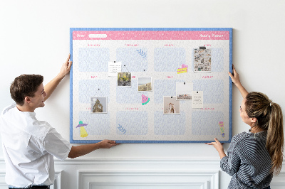 Prikbord Maandelijkse planner