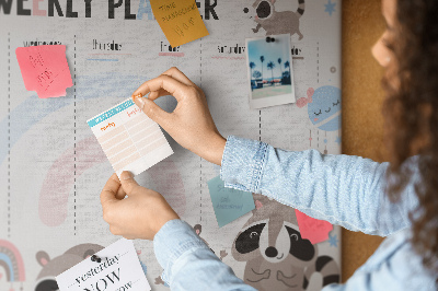 Prikbord Schema voor kinderen